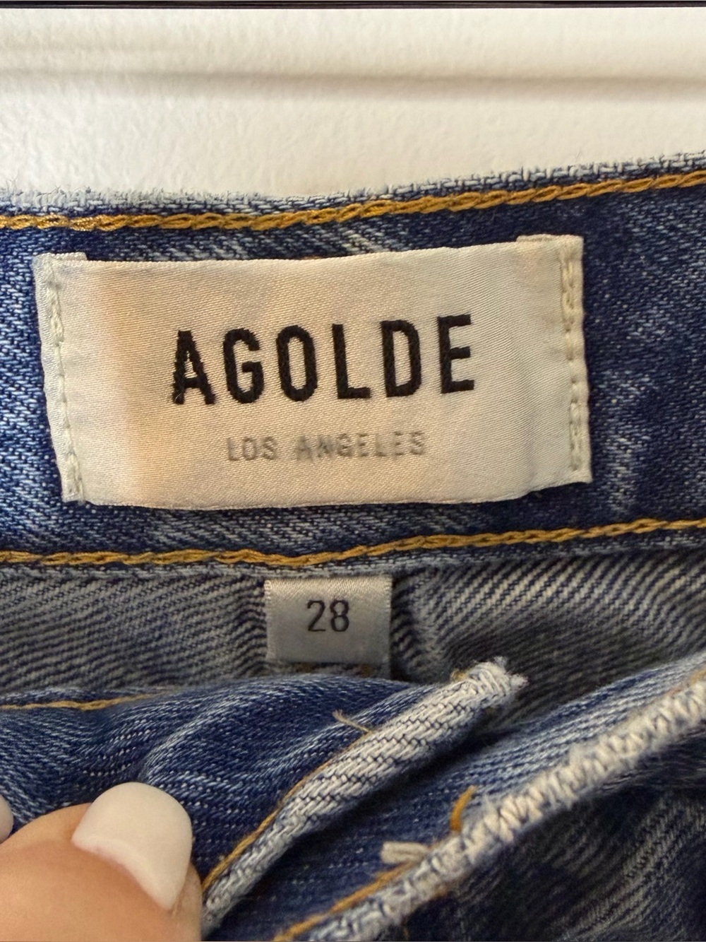 AGOLDE Dee Short Denim Jean Shorts size 28 - Picture 3 of 5
